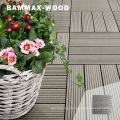 Waterproof Garden Swimming Pool DIY Plastic Base Interlocking Floor WPC Composite Teak Wood Decking Tiles